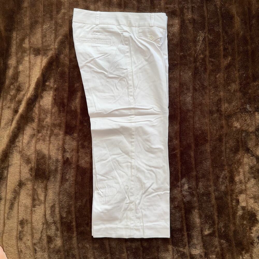 Express Design Studios 6 Chino Style Summer White Cropped‎ Pants SPOTLESS